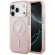 Guess IML Gradient Triangle Logo MagSafe Hülle für iPhone 17 Pro - Pink
