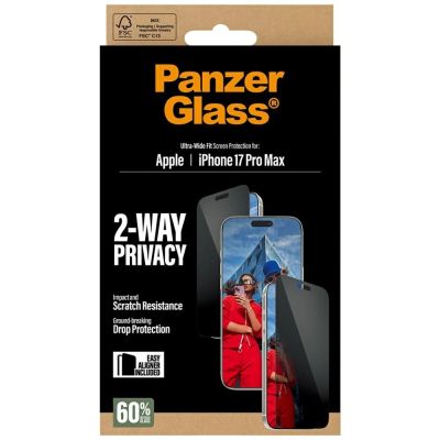 6. PanzerGlass Ultra-Wide Fit EasyAligner Privacy Glass für iPhone 17 Pro Max