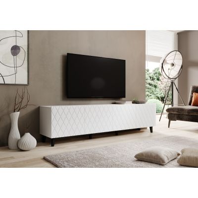 3. TV-Schrank ASTI 200x42x52 weiß matt