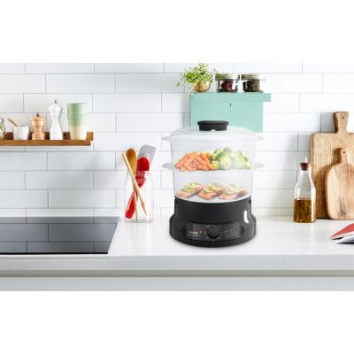 5. Tefal Minicompact VC139810 Dampfgarer mit 2 Körben, freistehend, 800 W, Schwarz
