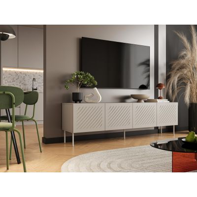 3. SIENA TV-Schrank 200x40x60 Kaschmir matt
