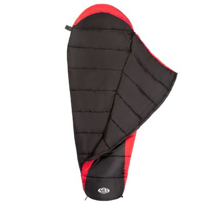 16. NILS CAMP NC2012 Schlafsack schwarz und rot