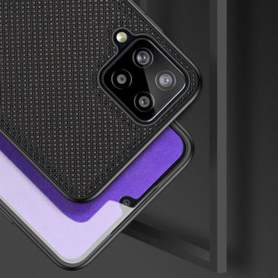 4. Dux Ducis Fino Hülle ist mit Nylon überzogen Samsung Galaxy A22 4G schwarz