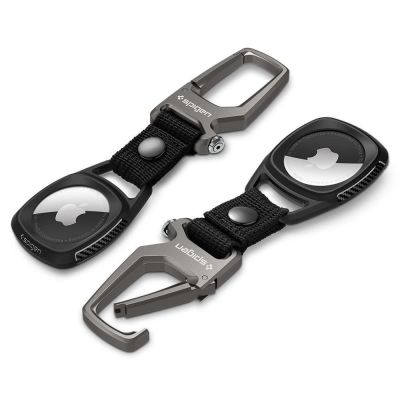 4. Spigen Rugged Armor Hülle für Apple AirTag – mattschwarz