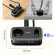 8. Orico AP3 65W GaN 6-in-1 Steckdosenleiste (2x Netzanschluss + 2x USB-A + 2x USB-C) – Schwarz