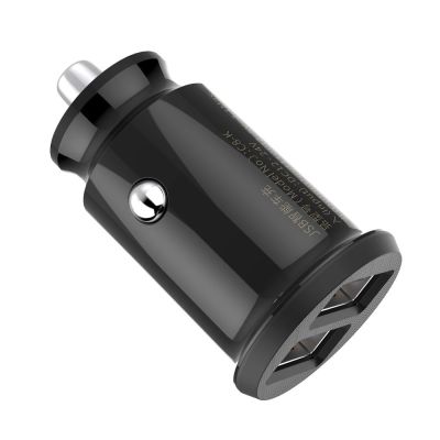5. Baseus Grain Autoladegerät CCALL-ML01 Mini-Ladegerät 2x USB-A 3,1A - Schwarz