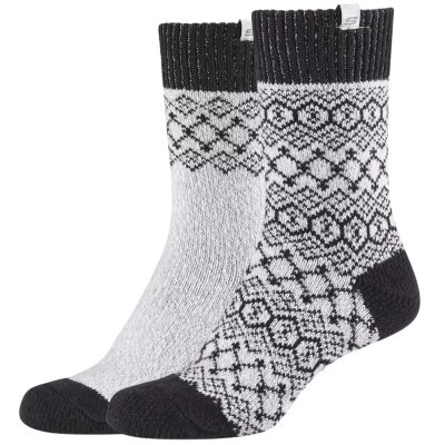 Skechers Casual Cozy Jacquard 2PPK Socken SK41047-9202 Grau 35-38