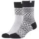 Skechers Casual Cozy Jacquard 2PPK Socken SK41047-9202 Grau 35-38
