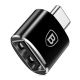Baseus Mini USB-A auf USB-C OTG Adapter - Schwarz