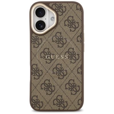 3. Guess 4G PU Classic Logo MagSafe Hülle für iPhone 17 - Braun