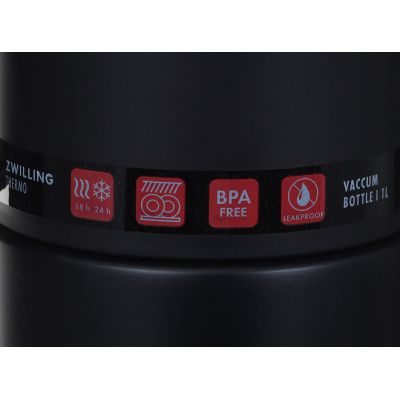 2. ZWILLING Thermoskanne mit Becher, 1 Liter, schwarz
