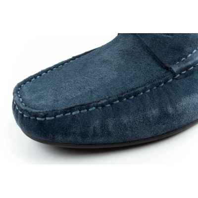 6. Wrangler Herrenschuhe Maifield Wildledermokassins, marineblau