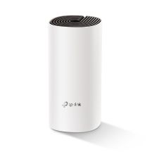 TP-Link Deco E4 (1 Stück) Dualband (2,4 GHz/5 GHz) Wi-Fi 5 (802.11ac) Weiß, Grau, für den Innenbereich