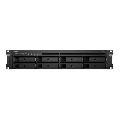 Synology RackStation RS1221+ NAS-Rackserver (2 HE) Ryzen Embedded V1500B, 4 GB DDR4, 0 TB DiskStation Manager, Schwarz