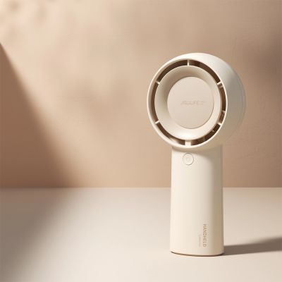 4. Jisulife Handventilator Life5 Plus 4000 mAh Tragbarer Mini-Gebläse-USB-Ventilator - Beige
