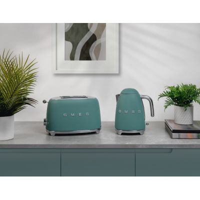 15. Smeg Wasserkocher 50er Jahre Stil Smaragdgrüner Wasserkocher