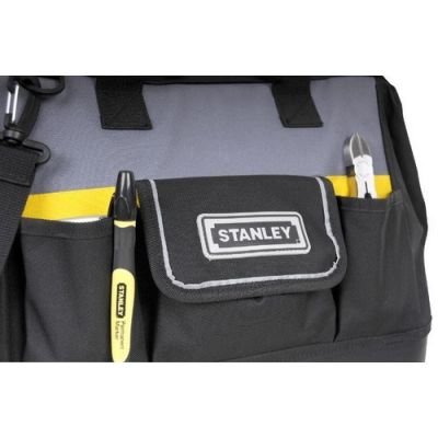 6. Stanley 1-96-183 Werkzeugkasten aus Nylon und Kunststoff, schwarz/grau
