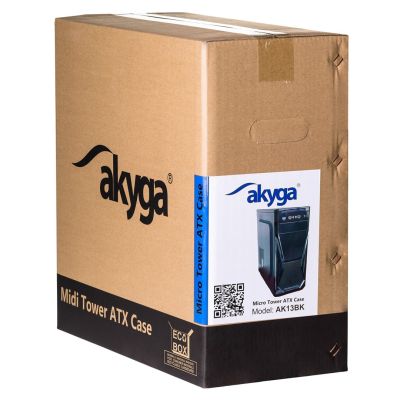 Akyga AK13BK Gehäuse (ATX, Micro-ATX, Mini-ATX, Mini-ITX; schwarz)