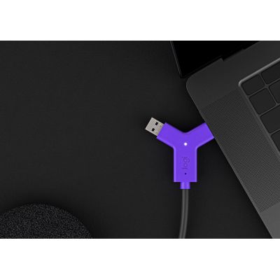 2. Logitech Swytch AV-Sender und -Empfänger Schwarz, Violett