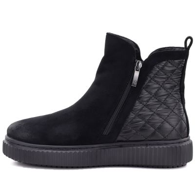 3. Gefütterte schwarze Damen-Ankle-Boots Potocki Z25-JE19365