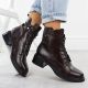 5. Braune Damen-Lederboots im Worker-Stil Filippo DBT7369
