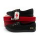 10. Lee Cooper Damenschuhe, sportliche schwarze Slip-On-Ballerinas