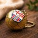 5. Original lizenzierter FC Barcelona Schlüsselanhänger in Form eines goldenen Balls mit dem Wappen B7081