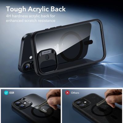 7. ESR Classic Hybrid MagSafe + Panzerglas-Set für iPhone 17 - Klares Schwarz