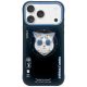 Nimmy Glasses Cool Cat MagSafe Hülle für iPhone 17 Pro Max – Schwarz und Blau