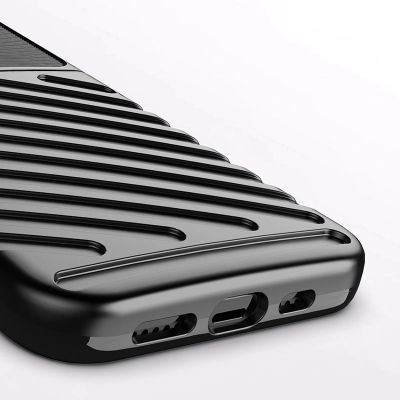 12. Thunder Case Flexibel Robuste Panzer Handyhülle TPU Schutzhülle für iPhone 13 Pro blau