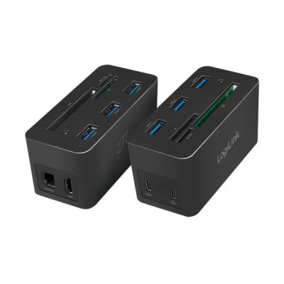 4. Logilink USB 3.2 (G1) HDMI Dockingstation, 10-Port, PD4