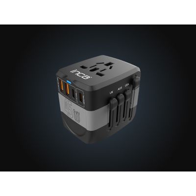 2. Inca IPW-45SA Universal-Netzsteckeradapter (schwarz)