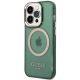 2. Guess GUHMP14LHTCMA iPhone 14 Pro 6,1" grün/khaki Hartschale Gold Outline Translucent MagSafe