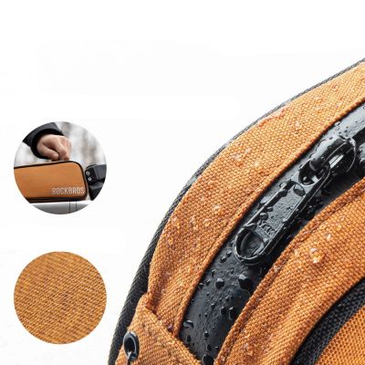 4. Rockbros TL004 ROAD TO SKY 0,7 l wasserdichte Rahmentasche - orange