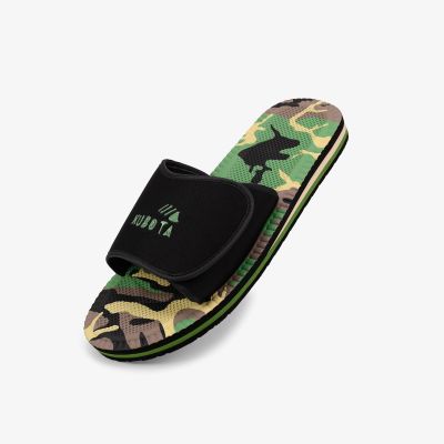 2. Kubota Flip-Flops mit Klettverschluss, mehrfarbig, camouflageschwarz K24AW-100-002-23-1
