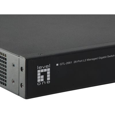 3. LevelOne KILBY GB/L2 26-Port 19" 10 Gb/s Managed Switch