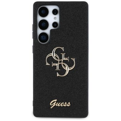 3. Guess Fixed Glitter Big 4G Metal Logo Hülle für Samsung Galaxy S25 Ultra schwarz