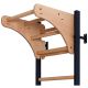 11. Turn-Wandbarren aus Holz und Metall mit 4 Griffen und Holzbank K 211B