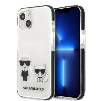Karl Lagerfeld KLHCP13STPEKCW iPhone 13 mini 5.4" Hardcase weiß/weiß Karl&Choupette
