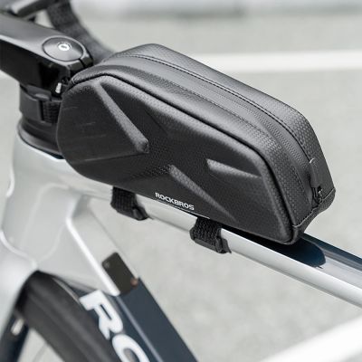9. Rockbros Fahrradtasche, starr, Rahmen, Oberrohr, 1,4 l, Schwarz