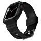 8. Spigen Rugged Armor Pro Hülle mit Armband für Apple Watch 4/5/6/7/8/SE (44/45 mm) – Schwarz