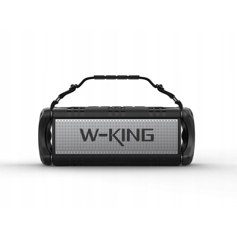 W-KING D8 Kabelloser Bluetooth-Lautsprecher Schwarz und Silber