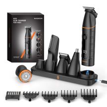 MAXGROOM LK-892 Multifunktionstrimmer mit austauschbaren Aufsätzen – schwarz