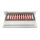 5. Digitus Patchpanel 10'' 12x RJ45, LSA-Level, Cat.6A, geschirmt, 1 HE, grau, Kabelführung