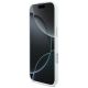 5. BMW M Silikonhülle mit horizontalem Linienmuster und MagSafe-Funktion für iPhone Air – Weiß
