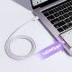 7. Joyroom Multi-Color Series A14 USB-A/USB-C 3A-Kabel 1,2 m – Weiß