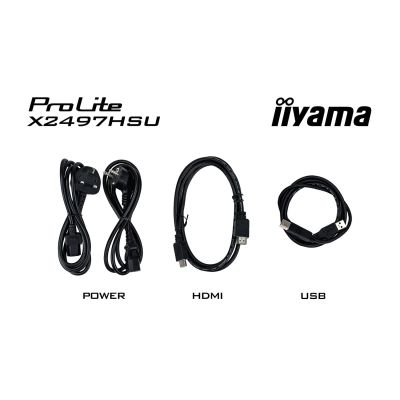 28. iiyama ProLite X2497HSU-B1 Computermonitor 60,5 cm (23,8") 1920 x 1080 px Full HD LED Schwarz
