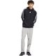6. adidas Essentials Herrenhose mit 3 Streifen, Single-Jersey-Schnitt, schmal zulaufendem Bein und offenem Saum, Grau, KY4215