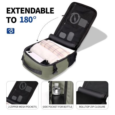 6. Tech-Protect Defender S50 Rucksack für Ryanair & Wizzar, 20 l Laptop, Olivgrün