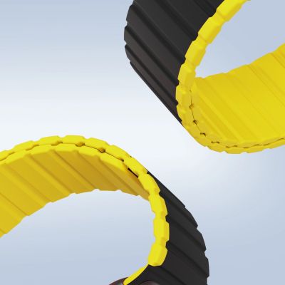 8. Magnetisches Apple Watch SE, 9, 8, 7, 6, 5, 4, 3, 2, 1 (41, 40, 38 mm) Dux Ducis Armband (LD-Version) – schwarz und gelb